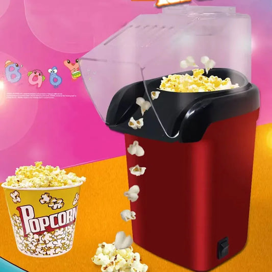 Household electric popcorn machineblower type mini popcorn bagging machine electric heating corn popper machine popcorn machine